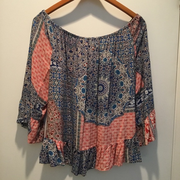 Sanctuary Peasant Style Blouse XL - Picture 2 of 4